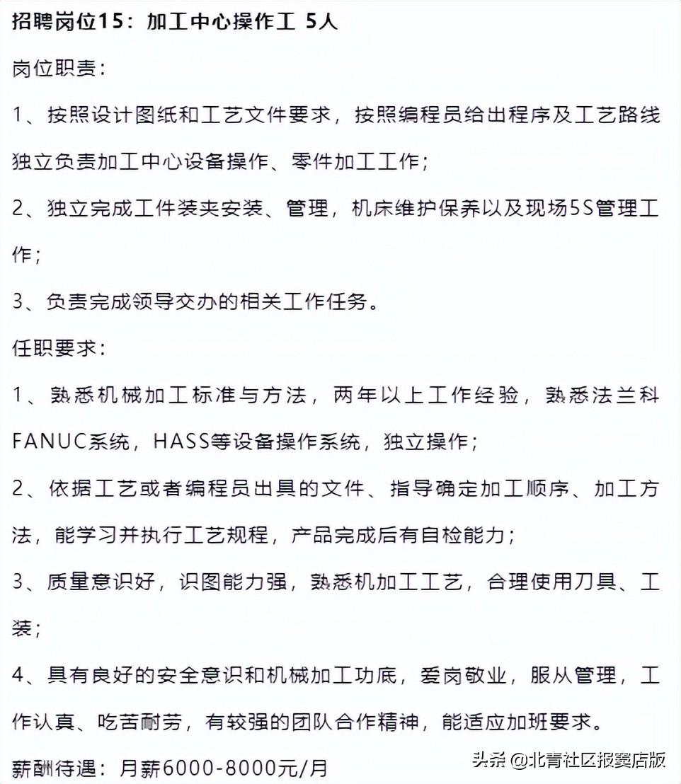 窦店最新招聘信息更新
